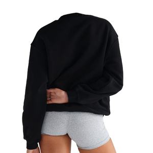 Sudaderas con logotipo personalizado 2025, jersey de cuello redondo liso de gran tamaño de lana de algodón pesado de alta calidad, técnica bordada - Product Image 5