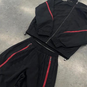 Conjuntos Deportivos de Dos Piezas Estilo Y2K, Fabricantes de Trajes Deportivos Cortavientos para Hombre, Traje Deportivo de Nailon para Hombre - Product Image 5