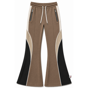 <b>Wholesale</b> High Quality Breathable Drawstring Mens Sports Travel <b>Flare</b> Pants With Side Stripes Casual Autumn Wear Knitted Fabric - Product Image 1