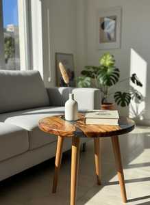 Decoración Arquitectónica de Lujo Atemporal, Fusión de Madera y Resina, Silueta Elegante, Estilo Contemporáneo, Acento de Lujo, Obra Maestra Interior - Product Image 3
