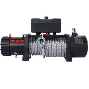 Verricello Elettrico 12V 12000LB per Camion, UTV, ATV, SUV, Impermeabile, con Cavo in Acciaio, per Rimorchio e Fuoristrada - Product Image 1