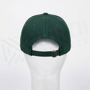 Casquette de baseball verte à 6 panneaux unisexe en maille ajustée, couleur unie, décontractée, printemps-été, taille adulte 56-58CM - Product Image 2