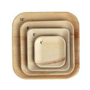 Assiettes de présentation en bois massif de haute qualité, écologiques, design classique, faites à la main, lavables au lave-vaisselle - Product Image 6