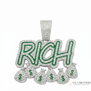 Custom Iced Vvs Moissanite <b>Name</b> <b>Chain</b> Charm Pendant Man 925 Silver Brilliant Cut Lab Grown Diamond Hip Hop Cross Letter Necklace - Product Image 3