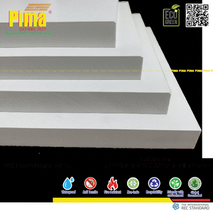 Custom White <b>Color</b> Wpc Pvc Foam Board <b>Sheet</b> 3mm Thickness 0.6 G/cm3 Density Fireproof <b>Plastic</b> Furniture Panels - Product Image 1