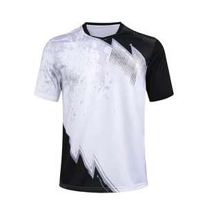 Camiseta Deportiva para Hombre, Ropa de Entrenamiento para Bádminton y Tenis de Mesa al Aire Libre, Camisetas Casuales de Cuello Redondo y Corte Holgado - Product Image 6