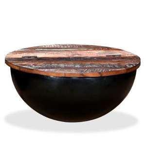 Mesa de centro redonda de madera de diseño pequeño, la más vendida, de alta calidad, con precio de mayoreo. - Product Image 1