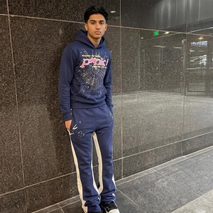 Custom Baggy Tracksuit for Men and Boys High Quality Cotton <b>Jogger</b> Set Stacked Sweat Suit with Zipper Hoodie and Flared Bottoms - Product Image 1