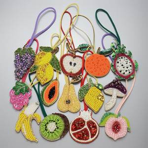 Vintage Style Seed Beads <b>Bag</b> <b>Charm</b> For Luxury Handbags Trendy Seed Beads <b>Bag</b> <b>Charm</b> With Unique Handmade Artwork - Product Image 5