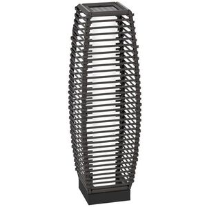 Lampe de sol LED extérieure imperméable grise avec allumage/extinction automatique, lampes solaires de jardin - Product Image 5