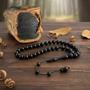 Perles de prière artisanales uniques en corne de buffle naturelle pour la méditation, la pratique spirituelle et la dévotion religieuse - Product Image 2