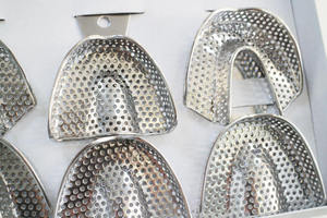 Impression Tray Set of 6 Perforated Solid High Quality Autoclave Dental Products Steel Dental Instrument by <b>Blush</b> surgical - Product Image 5