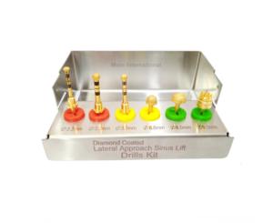 Kit de 6 Piezas de Brocas para Levantamiento de Seno por Abordaje Lateral para Cirugía de Implantes Dentales, Juego Profesional de Brocas Quirúrgicas para Levantamiento de Seno - Product Image 1