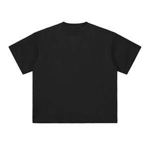 เสื้อยืดผู้ชายคุณภาพสูง สตรีทแวร์ 300GSM หนักพิเศษ พิมพ์ลายโลโก้ ทรงโอเวอร์ไซส์ ไหล่ตก หรูหรา - Product Image 2