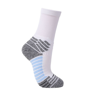 Chaussettes de sport professionnelles personnalisées pour la course, le yoga et le basketball, séchage rapide, écologiques, respirantes, en Spandex/Polyester, hauteur genou, collection automne - Product Image 3