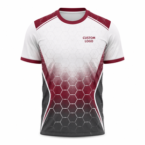 เสื้อฟุตบอลแบบซับลิเมชั่นสั่งทำจำนวนมาก แห้งเร็ว ปรับแต่งได้ตามต้องการ พร้อมบริการ OEM - Product Image 1