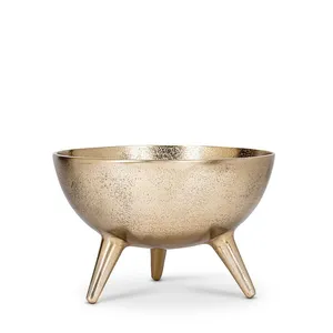 Bol en métal artisanal de luxe avec texture martelée à la main et silhouette organique contemporaine, finition martelée, céramique faite à la main, écologique - Product Image 1