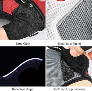 Custom Logo Men Women Half <b>Finger</b> Cycling Gloves Breathable Anti-Slip Shockproof Gym Fitness Sport Workout <b>Bike</b> Gloves - Product Image 6