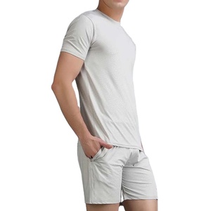 New Casual Men's <b>Sets</b> Clothing Outfits Printed Cotton T-Shirt And Short <b>Set</b> Two Piece <b>Set</b> for Men's - Product Image 2