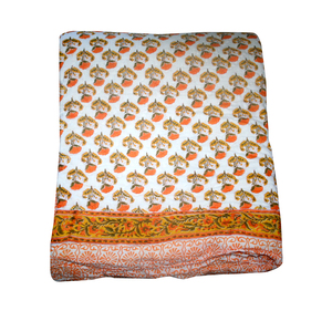 Lot en gros de couettes traditionnelles réversibles faites à la main en 100 % coton Silkgram avec imprimé éléphant bleu et motif estampé à la main - Product Image 4
