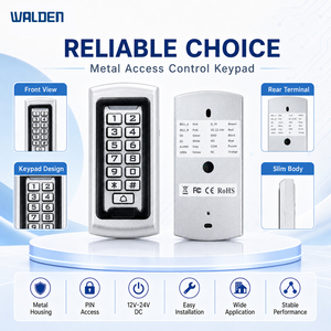 Sistema di Controllo Accessi Autonomo in Metallo, Tastiera Impermeabile IP67, Controllo Accessi Elettronico RFID per Porte - Product Image 5