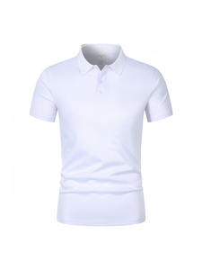 Custom Embroidered Customizable ODM Men's Short Sleeve Solid Black Casual Pocket Design Front Logo High Quality Knitted Cotton - Product Image 2