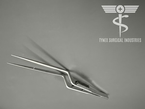 Pinzas de tejido Taylor con forma de bayoneta, 1x2 dientes, de acero inoxidable, micropinzas quirúrgicas para disección - Product Image 5