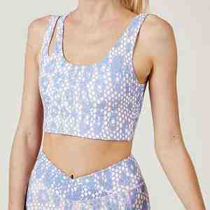 Conjuntos Deportivos para Mujer, 2 Piezas, Top Deportivo con Cierre Cruzado en la Parte Delantera, Pantalones Cortos, Conjuntos para Ejercicio, Gimnasio, Yoga, Fitness, Venta al Por Mayor - Product Image 2