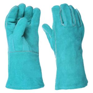 Gants de sécurité robustes en cuir de vachette pleine fleur, ignifuges, pour barbecues, soudeurs, protection industrielle - Product Image 4