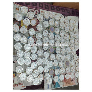 กระจกฝังหินอ่อนฝังหินอ่อนทรงกลมมุกขัดเงาสำหรับตกแต่งสินค้ายอดนิยมดีไซน์ทันสมัยคุณภาพสูง - Product Image 5