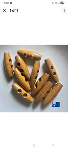 Handmade Polished Natural Horn <b>Toggles</b> with Rhinestone Decoration Craft <b>Buttons</b> for Outerwear Designer Clothing - Product Image 5