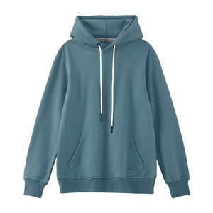 Latest Fashion Homme Men's 350 Gsm Heavyweight Mikina Drawstring Pullover Hoodie Breathable Sport Ribbed Hem Hanorac Sweat Shirt - Product Image 1