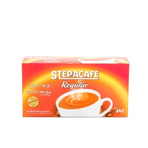 STEPPA CAFE Café instantané vietnamien de qualité supérieure Arabica Crème au chocolat, au lait, à la noix de coco Prix compétitif Emballage en boîte OEM - Product Image 2