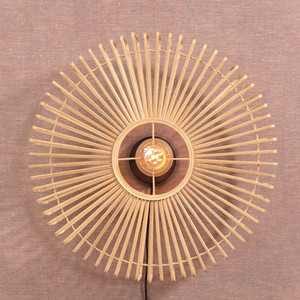 Handwoven bamboo <b>sconces</b> factory price modern light fixtures outdoor <b>wall</b> lamp cheapest price - Product Image 5
