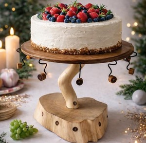 Nouvel Arrivage Présentoir à Gâteaux en Bois Fait Main, Plateau Surélevé pour Desserts, Idéal Mariages, Anniversaires, Maison, Cuisine, Fournitures de Boulangerie - Product Image 6