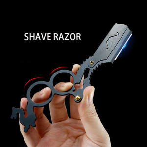 Navaja de Afeitar Desechable para Hombre, de Alta Calidad, con Hoja de Acero Inoxidable y Mango de Madera, para Afeitar la Cara - Product Image 4