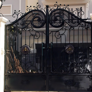 Puerta y Valla de Jardín Decorativas de Hierro Forjado Personalizadas para Casas con Diseño de Entrada Moderna para Villas Elegantes de Hoy - Product Image 2