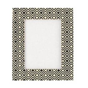 Marco de fotos de hueso hecho a mano patrón geométrico pintado Vintage marcos de fotos para escaparate de mesa decoración de exhibición Marco de sala de estar - Product Image 5