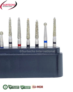 ชุดเครื่องมือทันตกรรม Surtechs FG Diamond Burs FG107 สำหรับการบูรณะเซรามิก 10 ชิ้น - Product Image 6