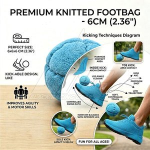 Pelota de Hacky Sack de Calidad, Bajo MOQ, Ligera, de Color Sólido - Product Image 5
