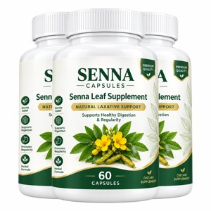 Capsules de Senna à Marque Blanche les Plus Vendues 500mg, 60 Comprimés, Complément de Poudre de Feuilles de Senna 100% Pure et Naturelle pour Hommes et Femmes - Product Image 2