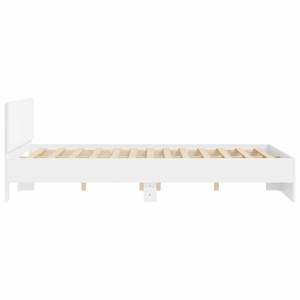 Cadre de lit en bois d'ingénierie blanc avec tête de lit, taille 59,06 x 78,74 pouces - Product Image 6