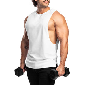 Débardeur de sport personnalisé pour hommes, vente en gros, sans manches, pour musculation, entraînement, fitness, sport - Product Image 5