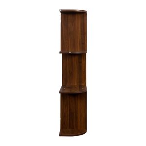 Grand porte-vin mural rustique à 3 niveaux, étagère de rangement multifonctionnelle en bois avec porte-verres pour usage domestique - Product Image 4