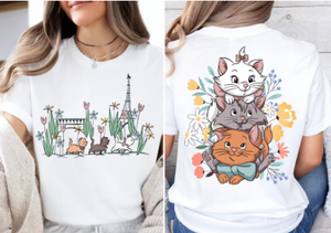 T-Shirt d'été pour femmes, avec dessin animé, The Aristo cats, Marie Toulouse Berlioz Cats, Y2K, Street Fashion, haut polyvalent décontracté - Product Image 5