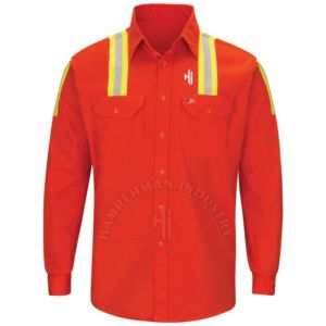 Camisetas FR para Soldadura - Camisetas FR de Secado Rápido, Ligeras, Transpirables e Impermeables con Franjas Reflectantes y Dos Bolsillos, Material FR - Product Image 1