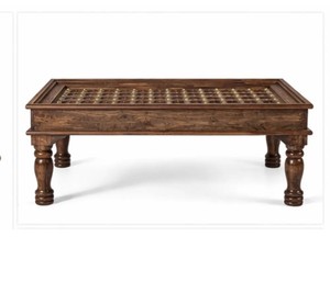 Vintage Style Turned Leg <b>Coffee</b> <b>Table</b> |Traditional Center <b>Table</b> | Classic Solid Wood Living Room <b>Coffee</b> <b>Table</b> - Product Image 4