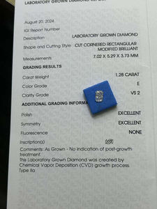 Venta al por Mayor de Diamantes Sueltos CONCEPTION DIA-2-65, Corte Radiante, 1.12ct 1.28ct, Certificados IGI, Claridad VVS, Diamantes Blancos Cultivados en Laboratorio CVD - Product Image 4