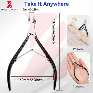 ที่ตัดเล็บมือเล็บเท้าสแตนเลสอย่างดี ขอบคม สำหรับทำเล็บมือและเล็บเท้า คุณภาพระดับร้านเสริมสวย กำจัดหนังกำพร้า - Product Image 6