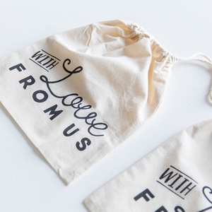 Lot de sacs cadeaux en coton avec cordon de serrage 2026 – Pochettes de rangement écologiques couleur naturelle réutilisables en maille et tissu - Product Image 4